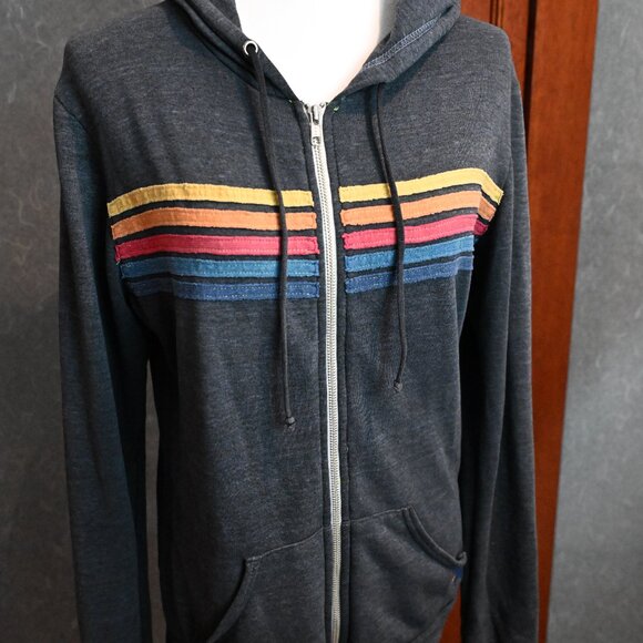 Aviator Nation 5 Stripe Size Medium Dark Grey - Picture 7 of 9